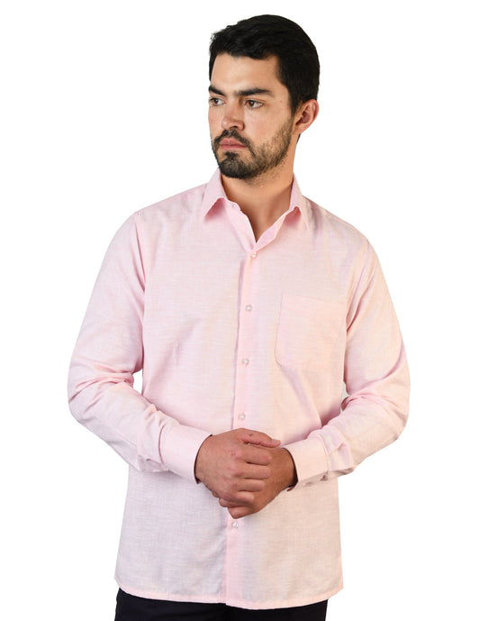 Camisa Lino Cancun Coral