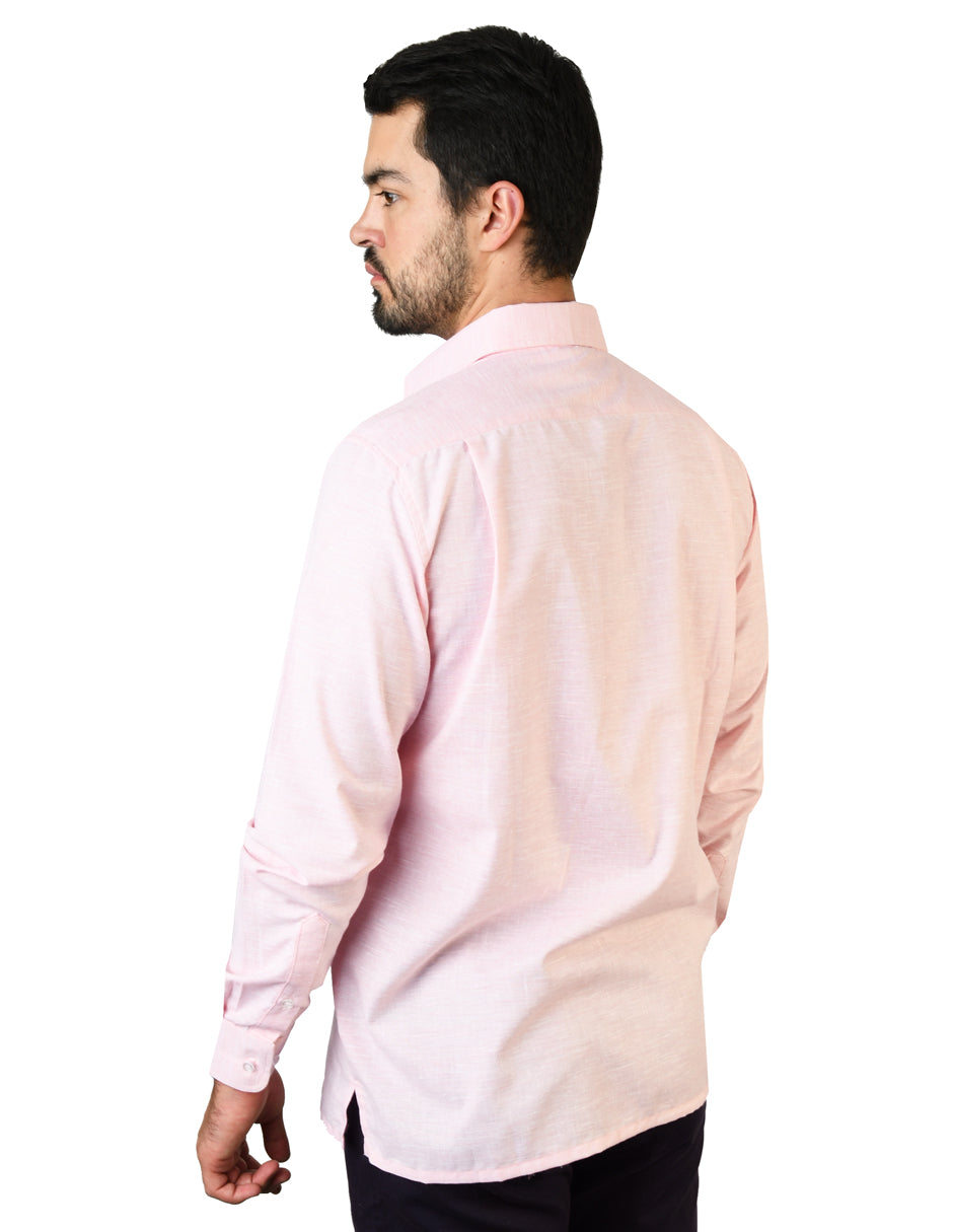 Camisa Lino Cancun Coral