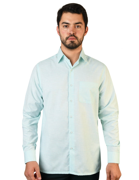 Camisa Lino Cancun Turquesa