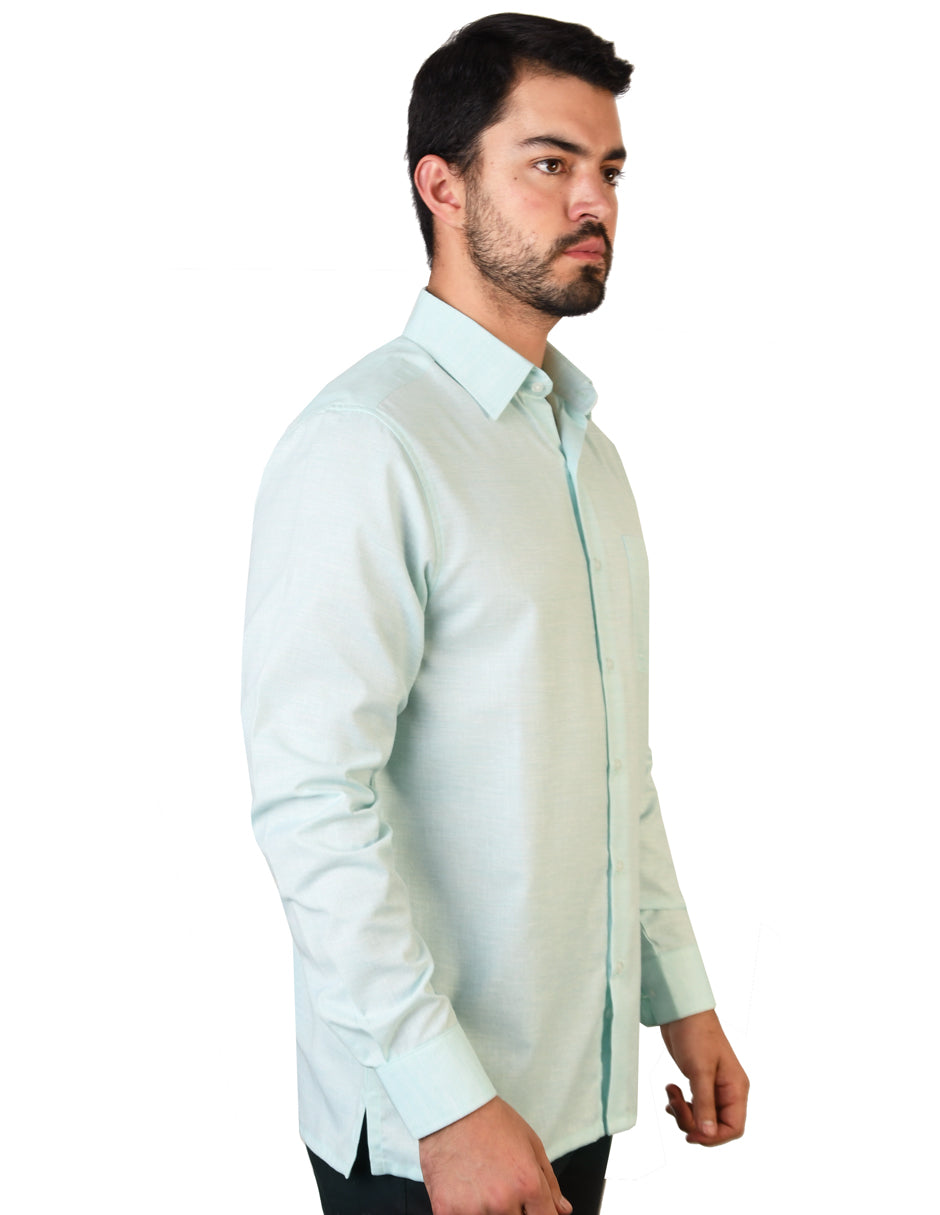 Camisa Lino Cancun Turquesa