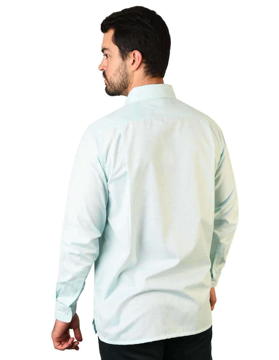 Camisa Lino Cancun Turquesa