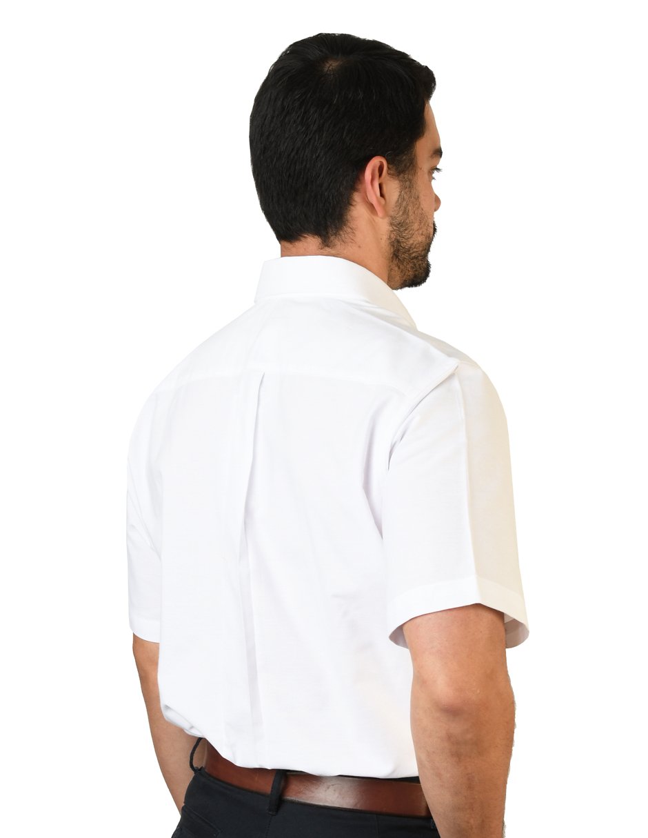 CAMISA MANGA CORTA OXFORD INGLES BLANCO