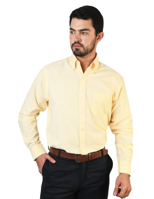 Camisa Oxford Ingles Amarillo
