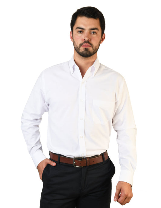 Camisa Oxford Ingles Blanco