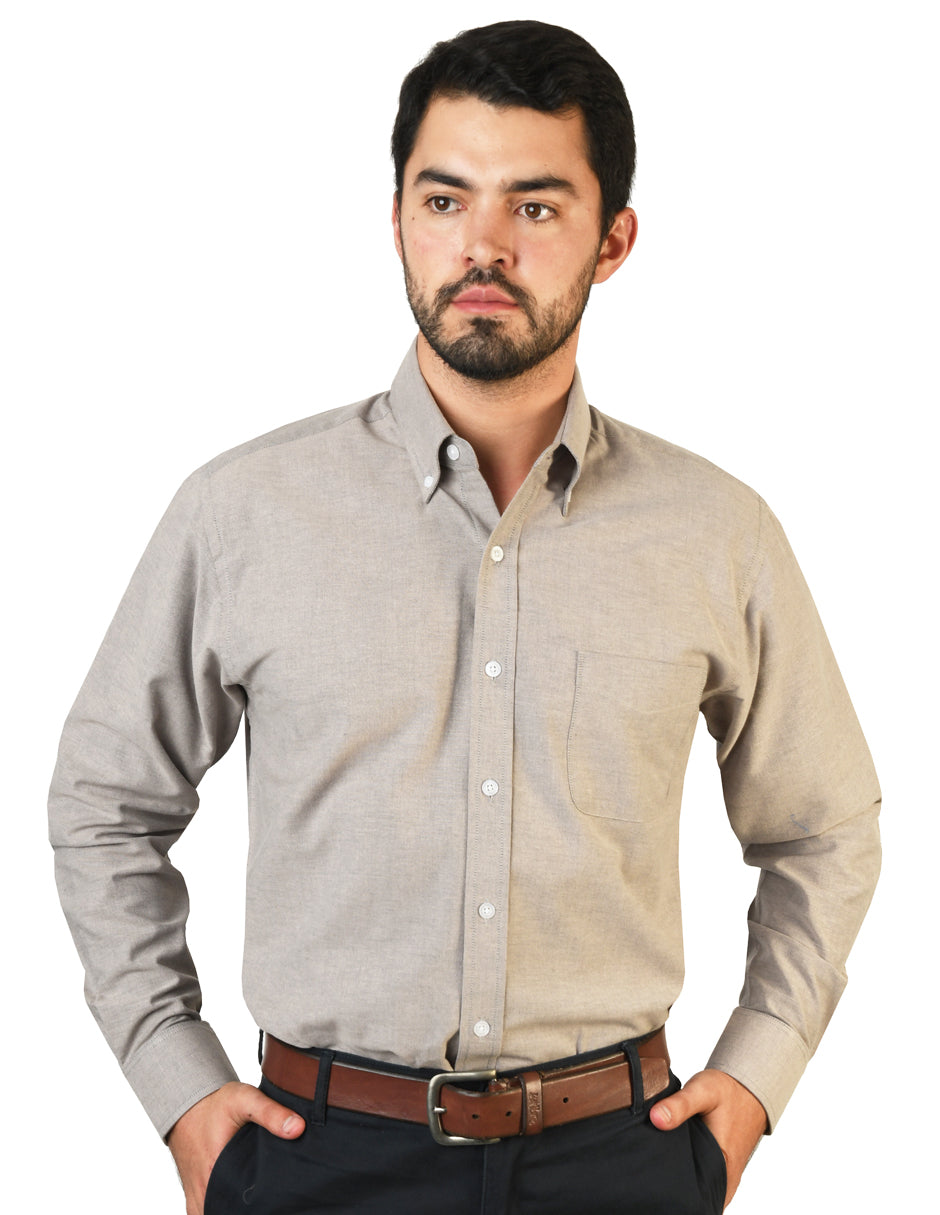 Camisa Oxford Ingles Negro