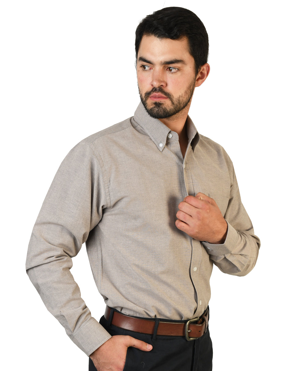 Camisa Oxford Ingles Negro