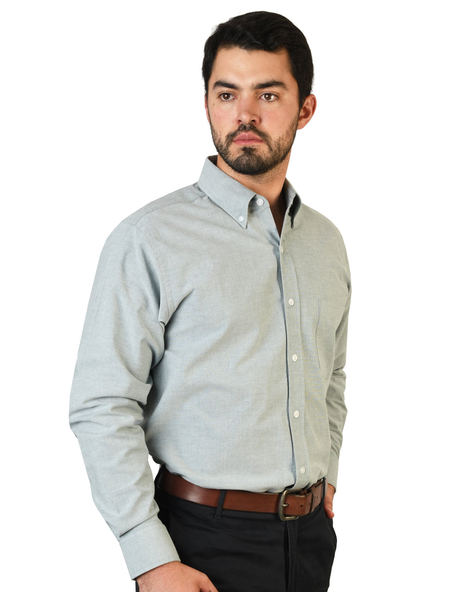 Camisa Oxford Ingles Pasto