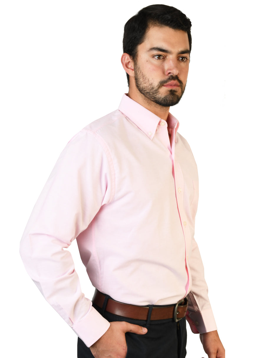 Camisa Oxford Ingles Rosa