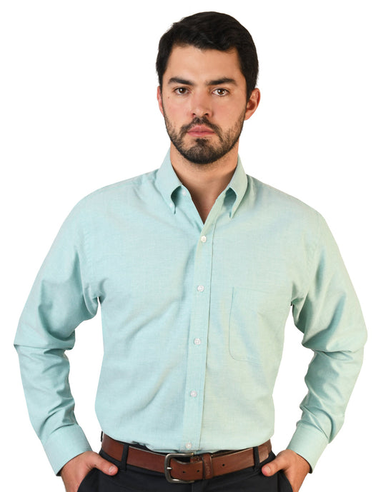 Camisa Oxford Ingles Verde