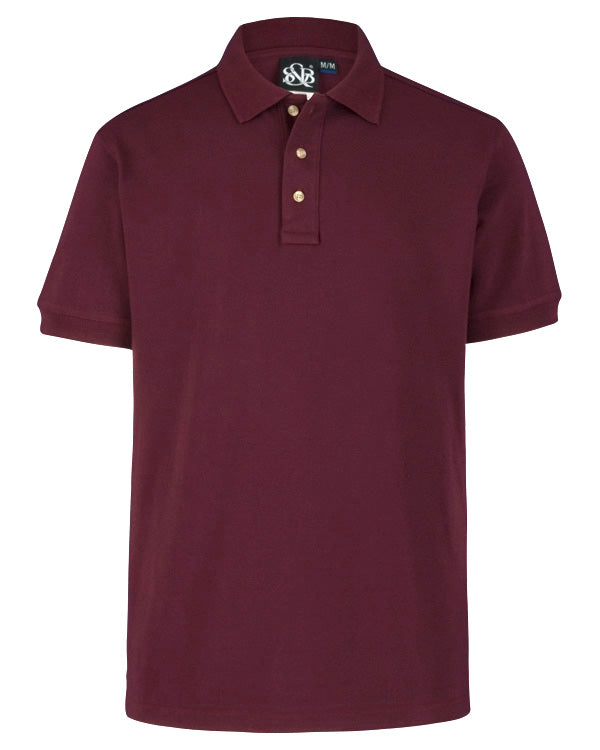 Camisa tipo polo color vino online