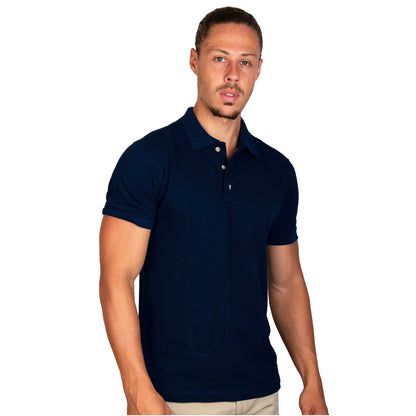 Playera Polo Basic Marino A1660