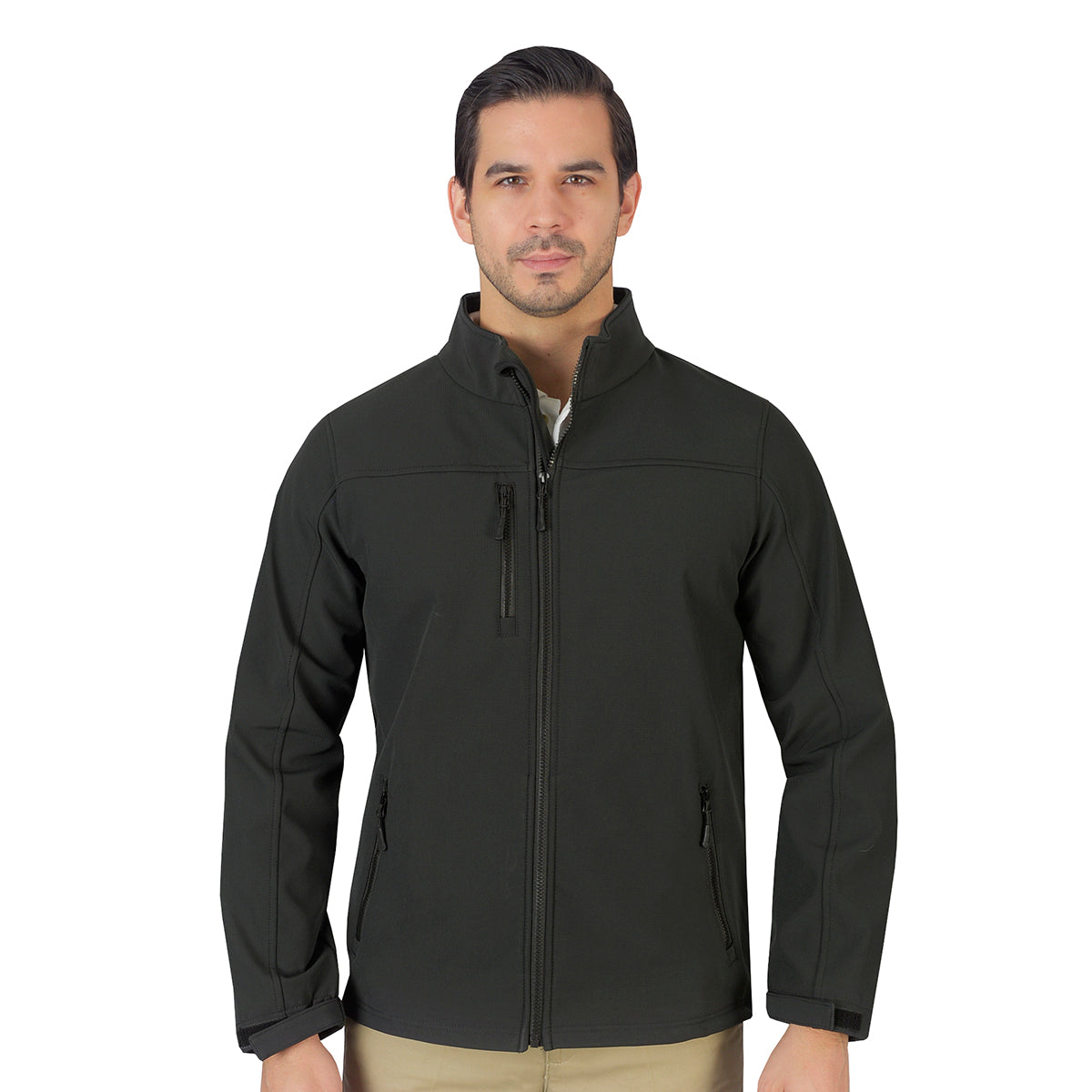 Chamarra Caballero Shell Rib Negro A1765