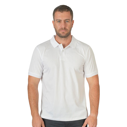 Polo Playera Polo Caballero Dry Fit Blanco A1770