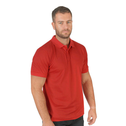 Polo Playera Polo Caballero Dry Fit Rojo A1770