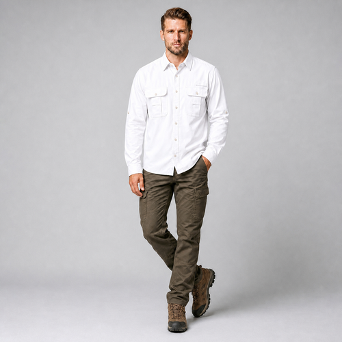 Camisa Outdoors Explore Blanco A2695