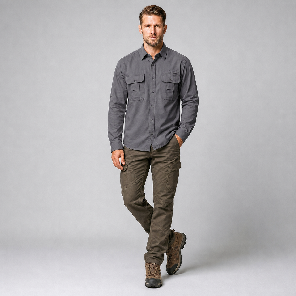 Camisa Outdoors Explore Carbon A2695