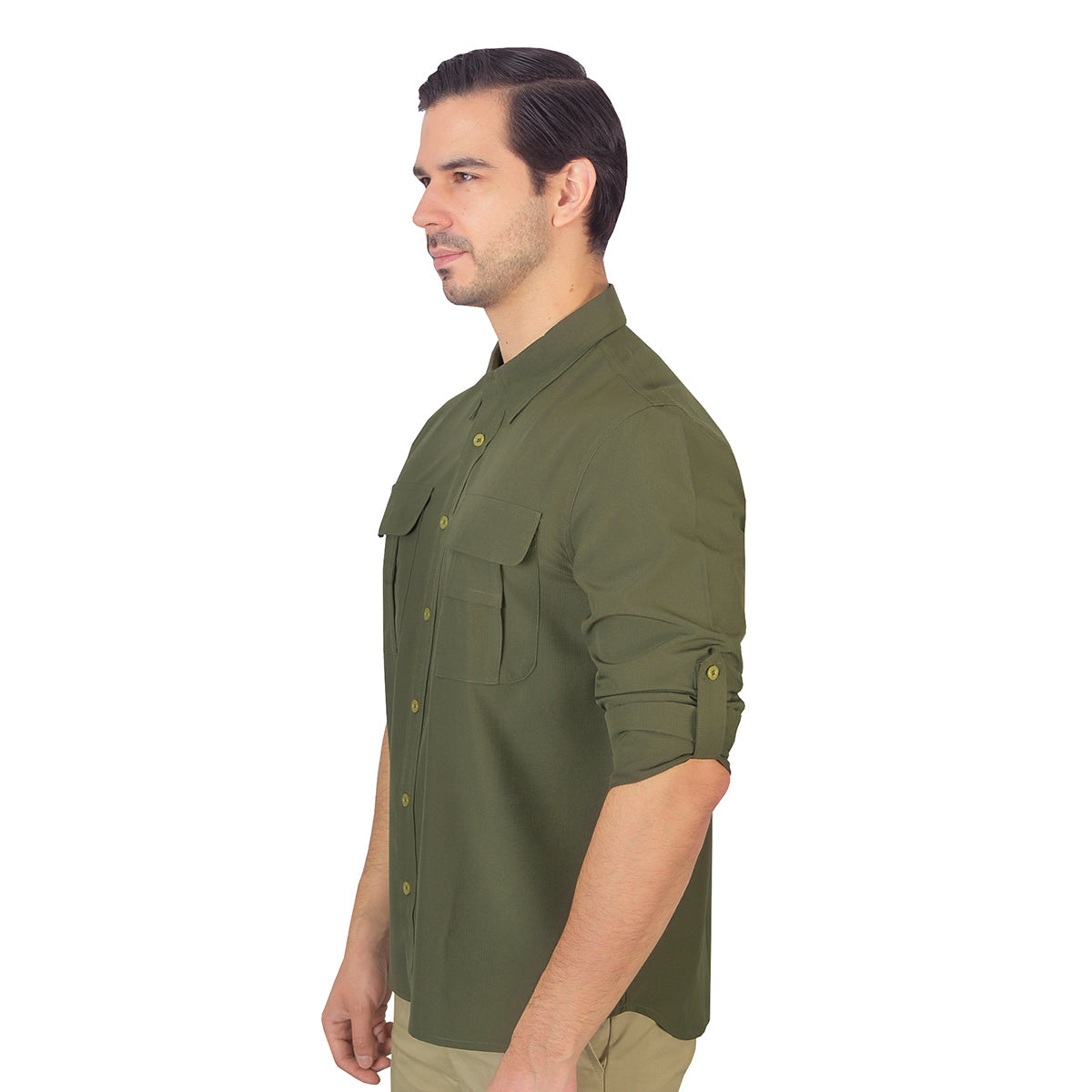 Camisa Caballero Outdoors Militar A2695