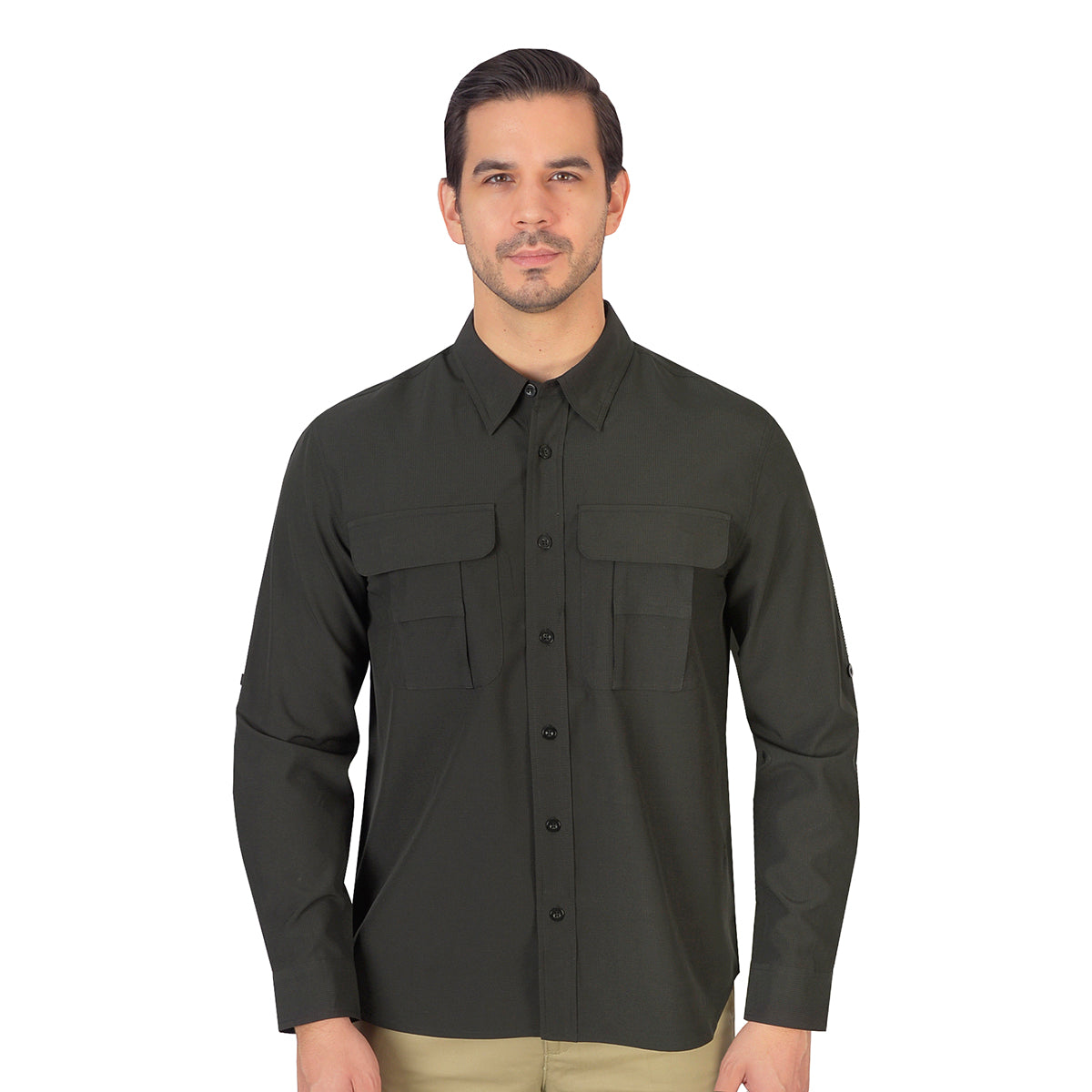 Camisa Caballero Outdoors Negro A2695