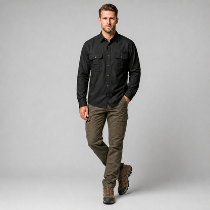 Camisa Outdoors Explore Negro A2695