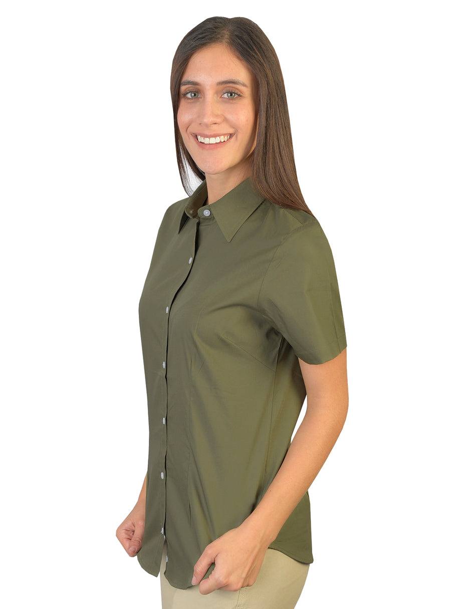 Blusa Venecia Militar Manga Corta