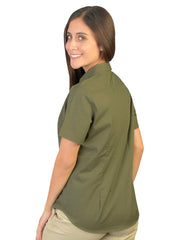 Blusa Venecia Militar Manga Corta