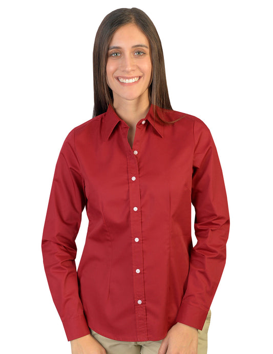 Blusa Venecia Rojo Quemado Manga Larga