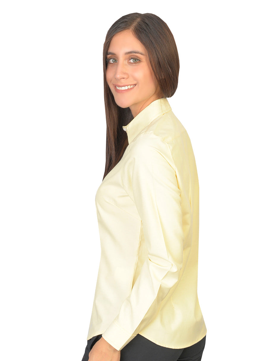 Blusa Oxford Amarillo