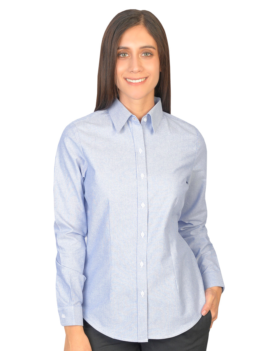 Blusa Oxford Cielo