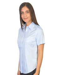 Blusa Oxford Pin Point Cielo
