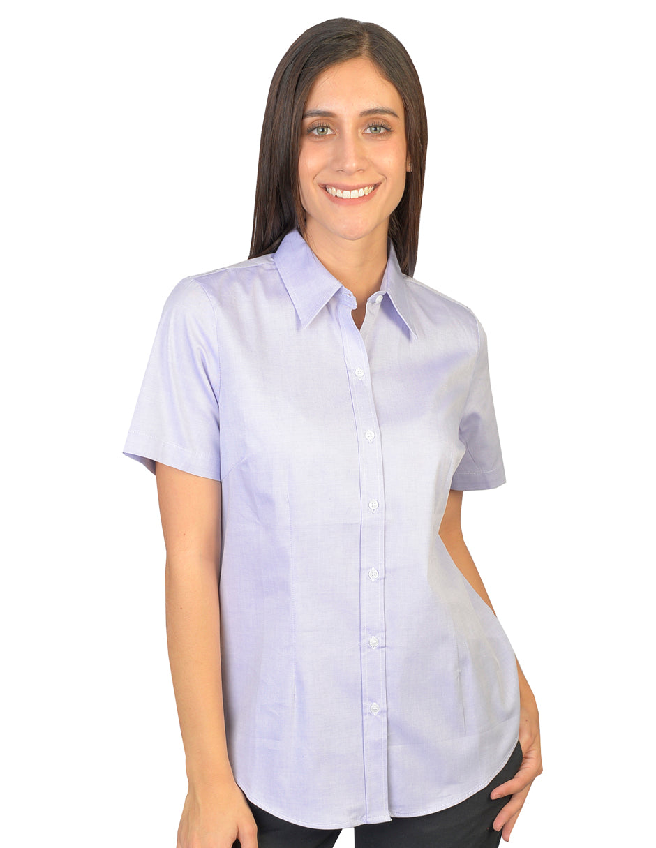 Blusa Oxford Pin Point Lila
