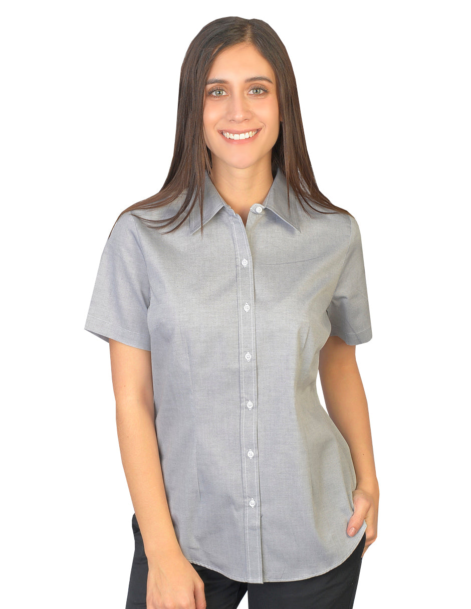 Blusa Oxford Pin Point Negro