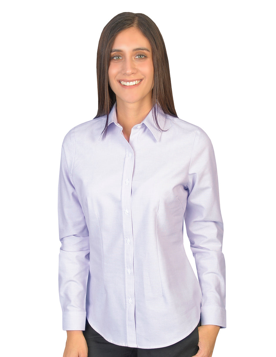 Blusa Oxford Pin Point Lila