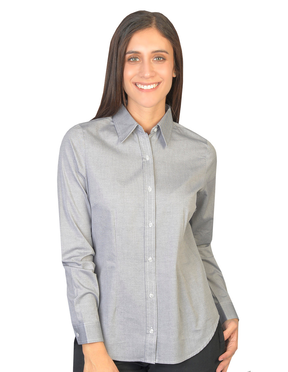 Blusa Oxford Pin Point Negro