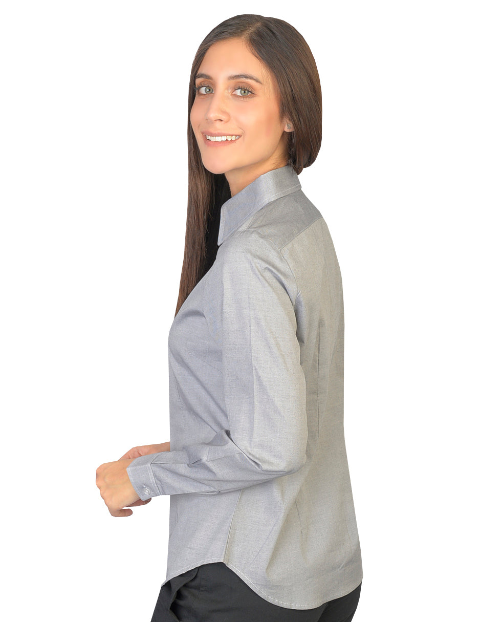Blusa Oxford Pin Point Negro