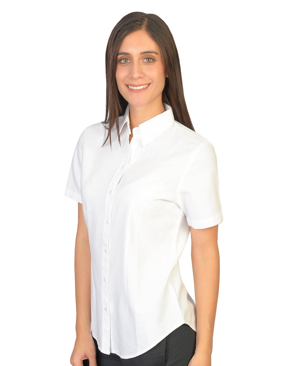 Blusa Oxford Italiano Blanco