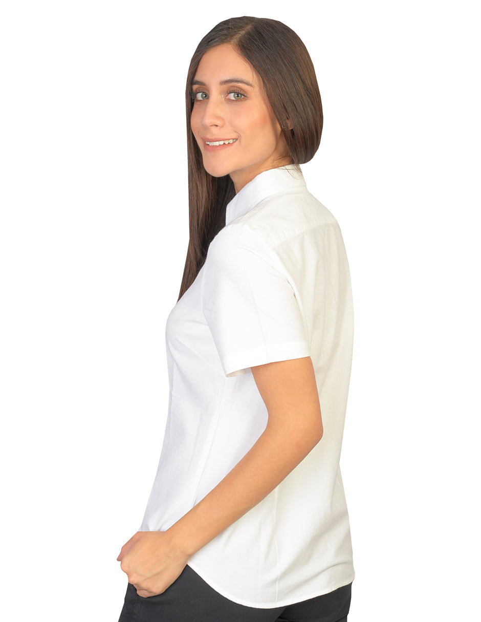 Blusa Oxford Italiano Blanco