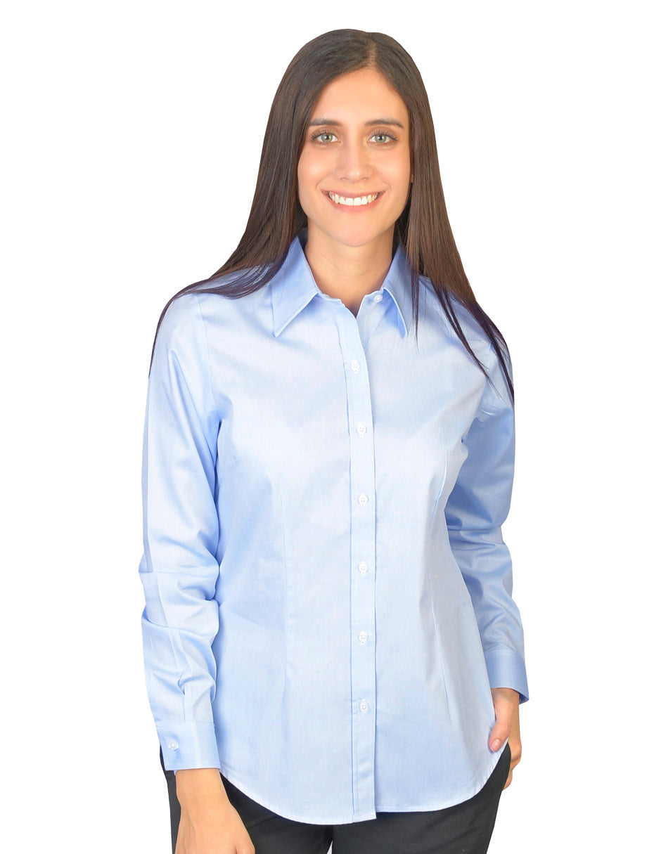 Blusa Oxford Italiano Cielo