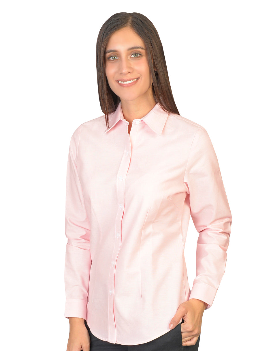 Blusa Oxford Italiano Rosa