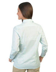 Blusa Lino Cancun Turquesa B0165
