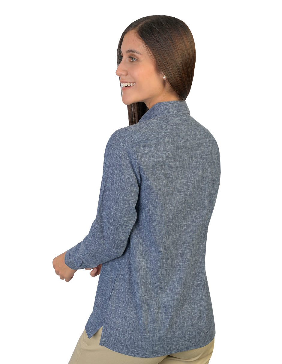 Blusa Lino Uniforme Marino B0175