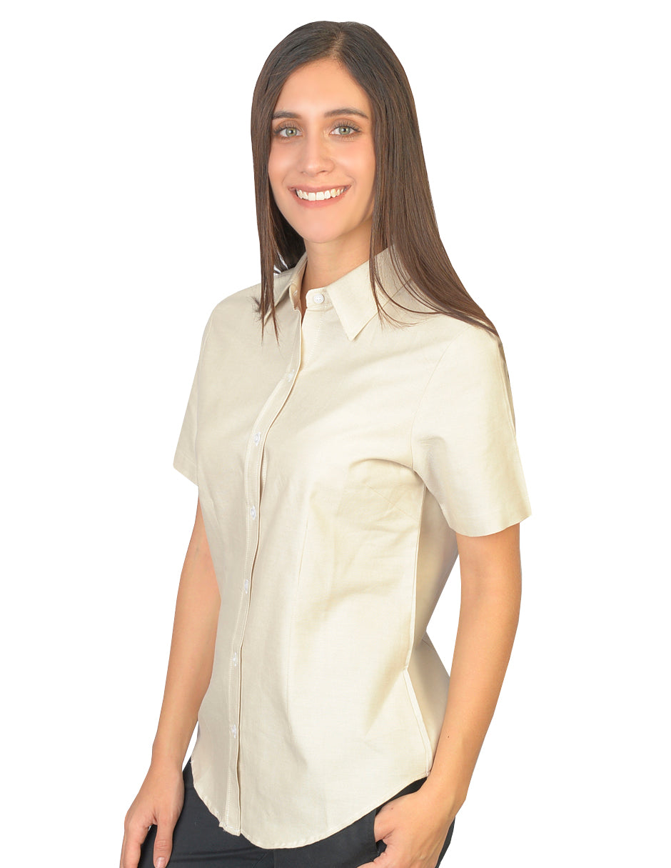 Blusa Oxford Ingles Beige