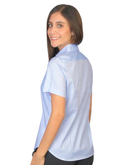 Blusa Oxford Ingles Cielo