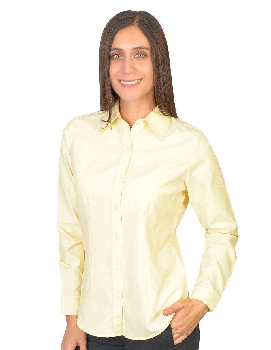 Blusa Oxford Ingles Amarillo