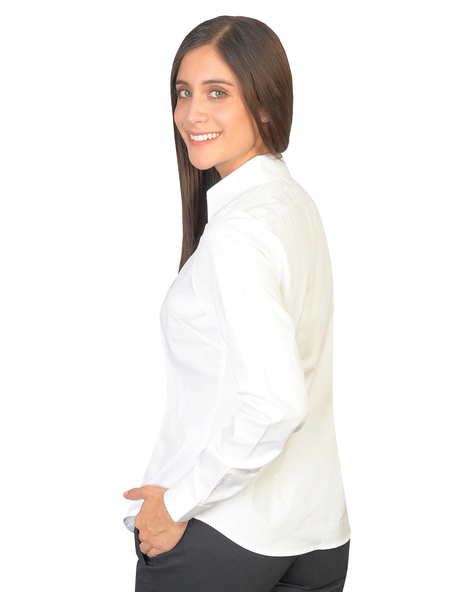 Blusa Oxford Ingles Blanco