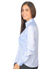 Blusa Oxford Ingles Cielo