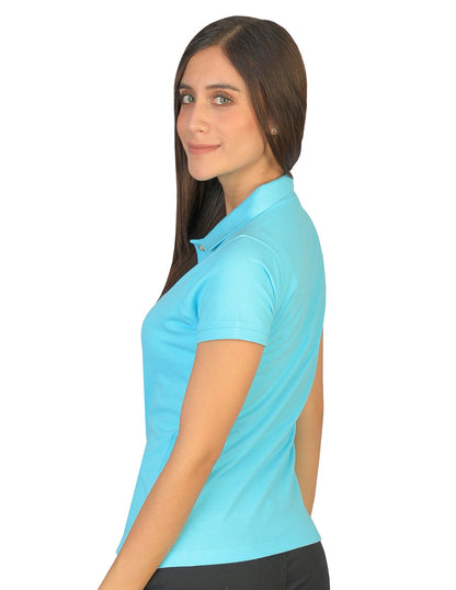 Playera Polo Aqua