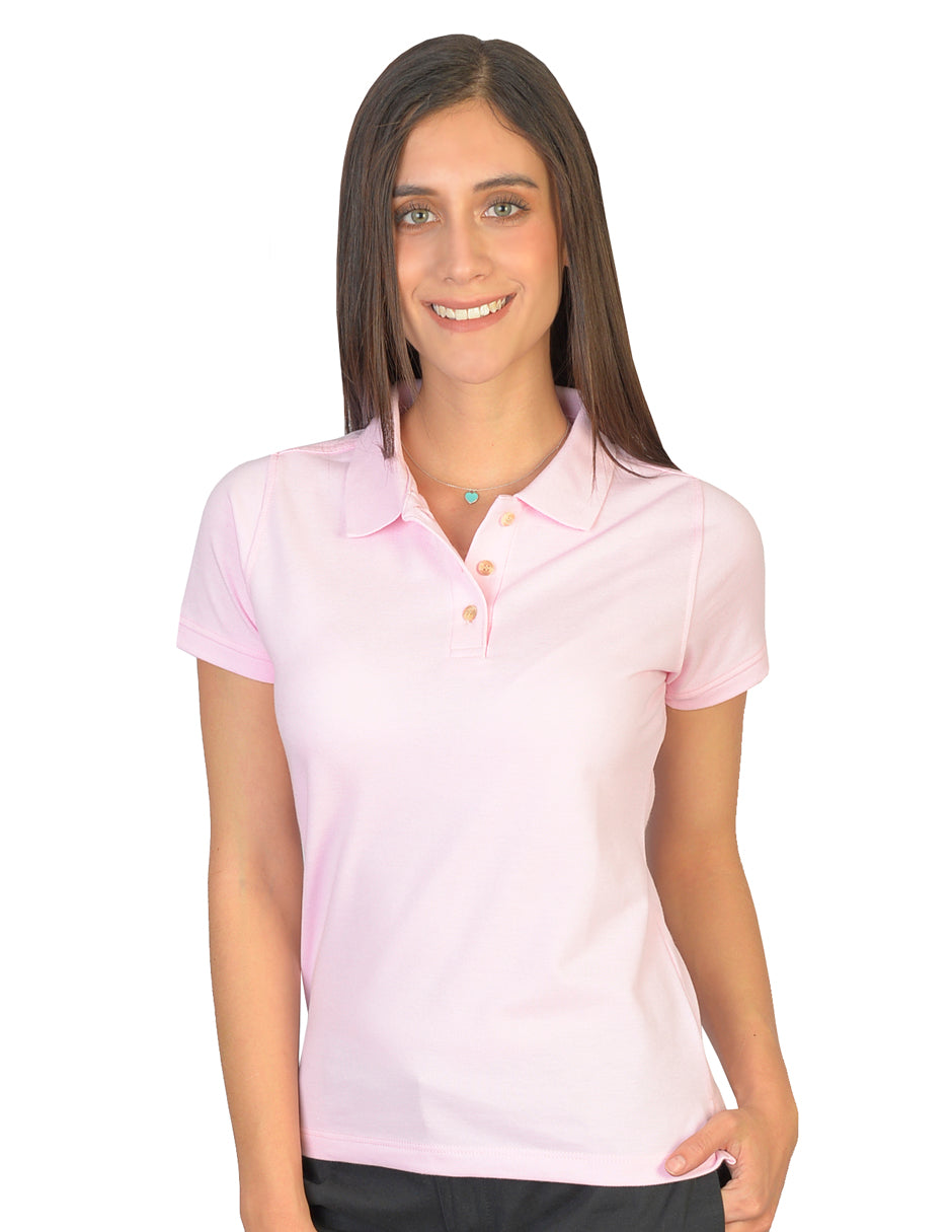 Playera Polo Rosa