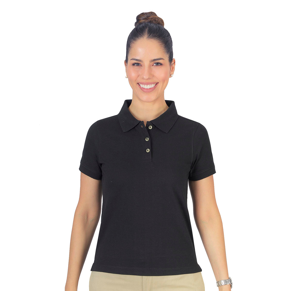 Playera Polo Basic Negro B1660