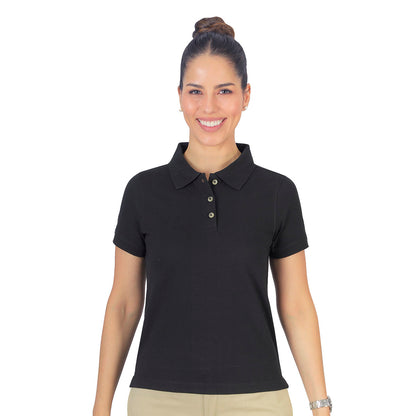 Playera Polo Basic Negro B1660