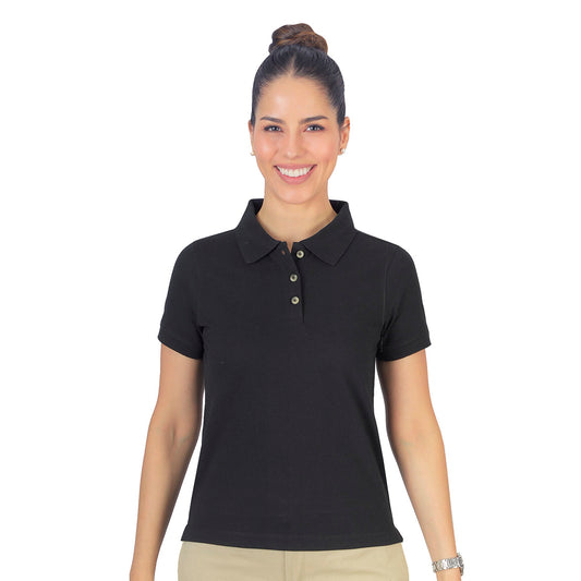 Playera Polo Basic Negro B1660